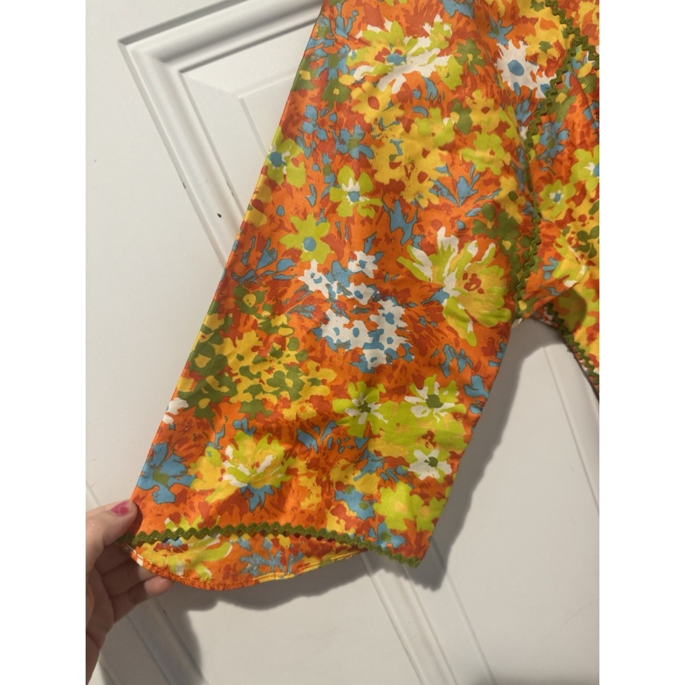Vintage Bete Collection Honolulu Women's Muumuu Dress Floral Groovy Hippie M - Picture 4 of 16